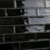 Serie Gijsberto | Wandtegel | 7.5x30 | Black glans