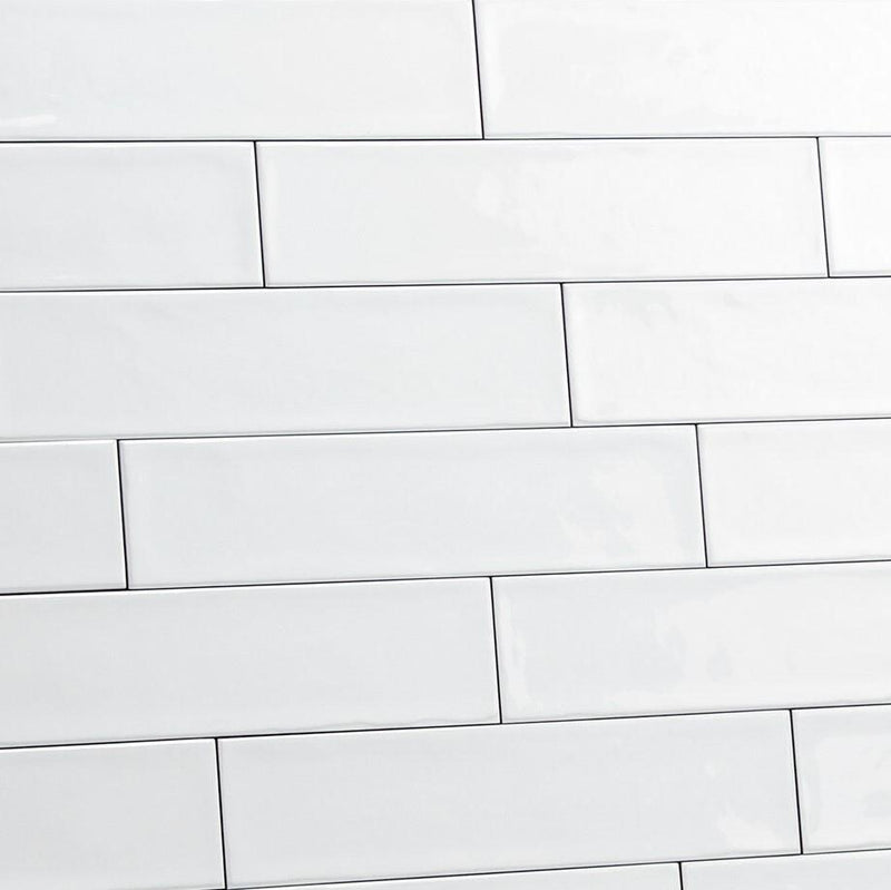 Serie Gijsberto | Wandtegel | 7.5x30 | Bianco glans